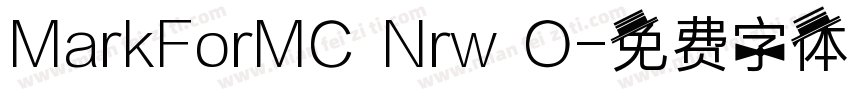 MarkForMC Nrw O字体转换